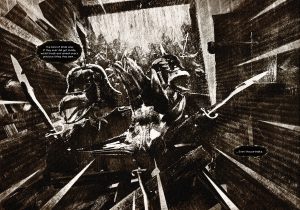 Jaybird comic, a spread from the book, bad birds