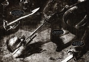 Jaybird comic, a spread from the book, bad birds