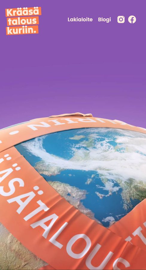 Krääsätalous kuriin civic initiative website, mobile