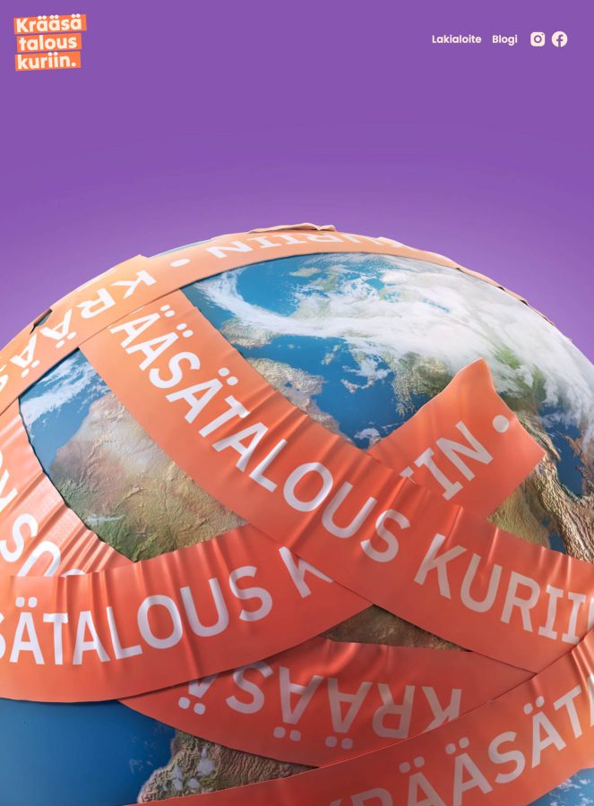 Krääsätalous kuriin civic initiative website, pad