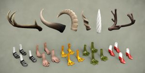 Pocket Paws, mobile game, character props, render